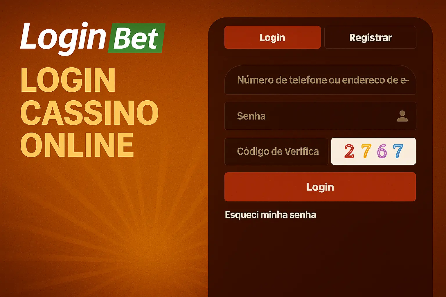 Criar uma nova Conta no plataforma SunyBet